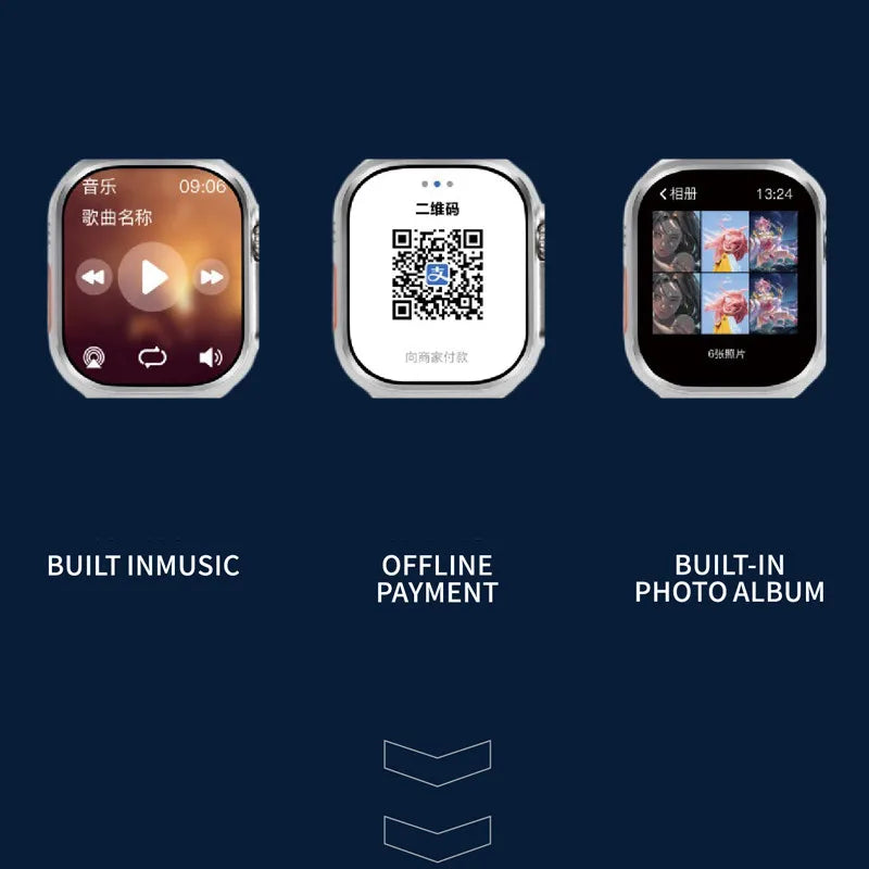 Original Smart Watch Hello 3 Plus Ultra Compass Bluetooth Call Message Notification 4GB/ROM 49mm Amoled Multifunction Smartwatch