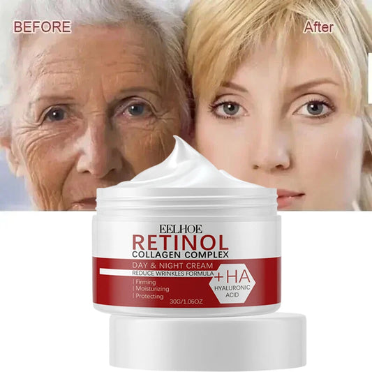 Retinol Anti Wrinkle Anti-Aging Face Cream Collagen Lotion,Neck & Eye Skin Lifting Tightening Moisturizing Serum Korean Skinare
