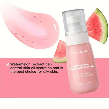 Watermelon Glow Niacinamide Moisturizing Face Pre-Treatment,Moisturizing Serum,Skin Makeup Lightweight Moisturizing Pre-treatmen