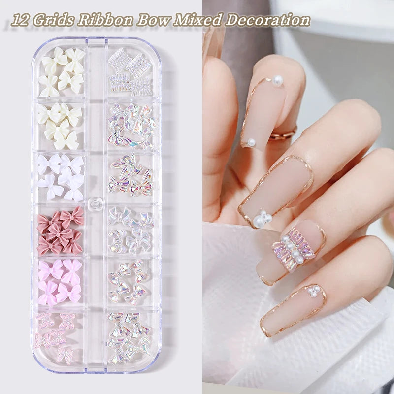 Nail Art Accessories - Charms, Rhinestones & Decorations, Nail Supplies with Art Parts & Figures