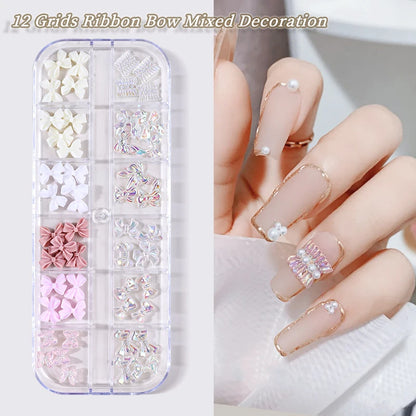 Nail Art Accessories - Charms, Rhinestones & Decorations, Nail Supplies with Art Parts & Figures
