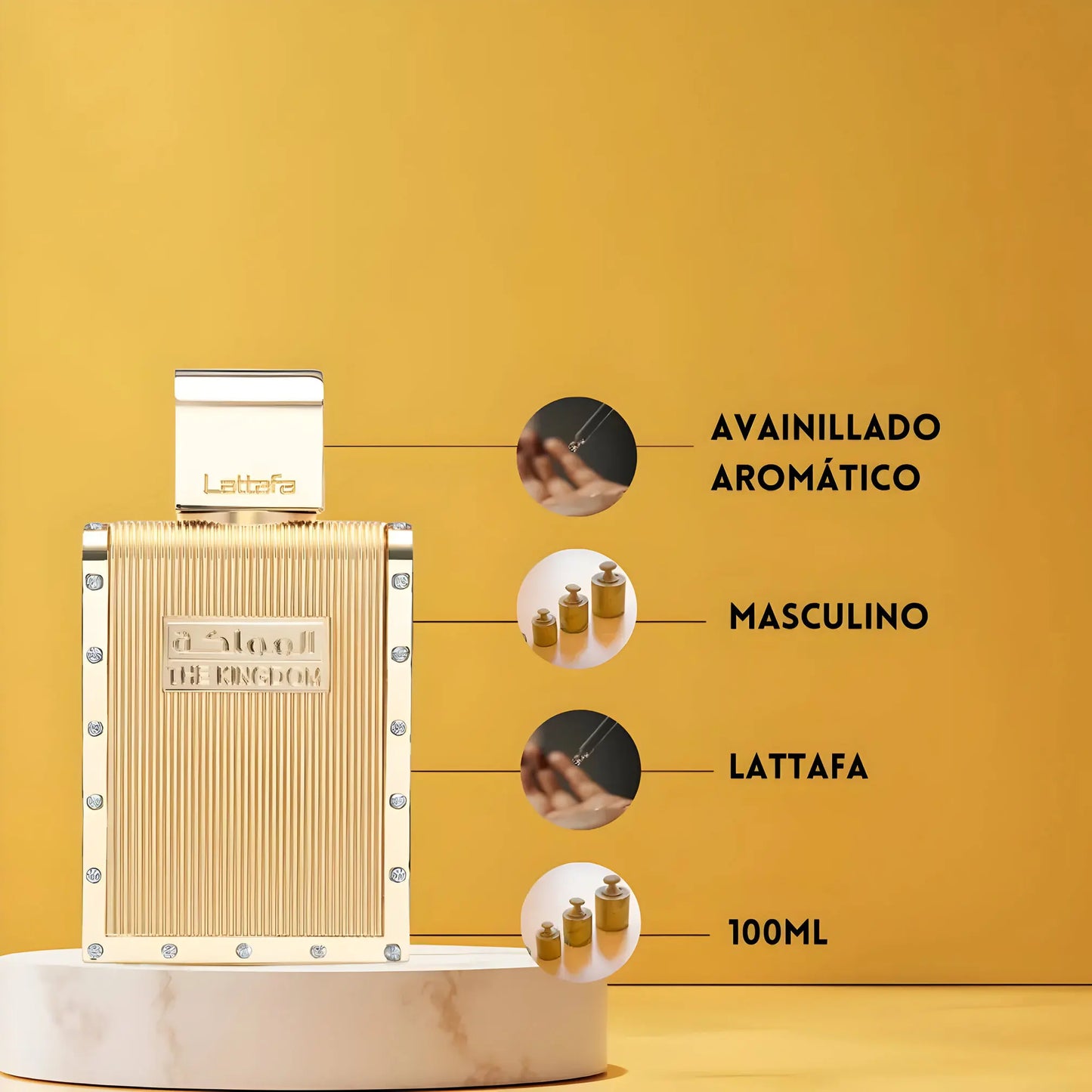 The kingdom for men lattafa eau de parfum arabe perfume for men 100ml