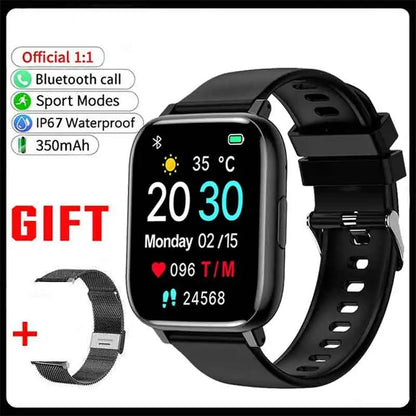 New SmartWatch 1.77" Big Color Screen Full Touch Custom Dial Smart Watch Bluetooth Call with App Support Smart Watch Women Men
