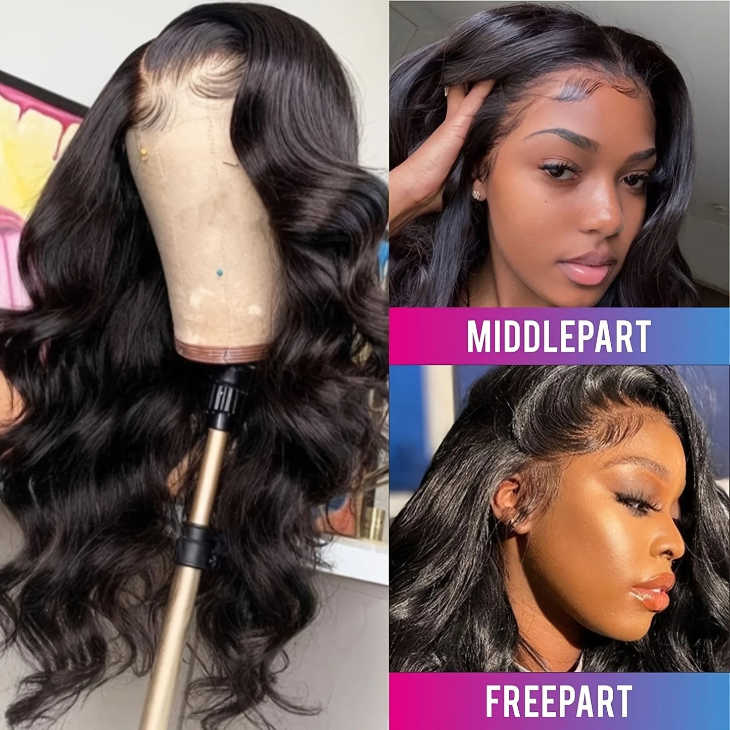 Body Wave Transparent Lace Front Wigs Human Hair Pre Plucked 13x4 Frontal Wigs Human Hair Lace Front Wig With Baby Hair For Wome