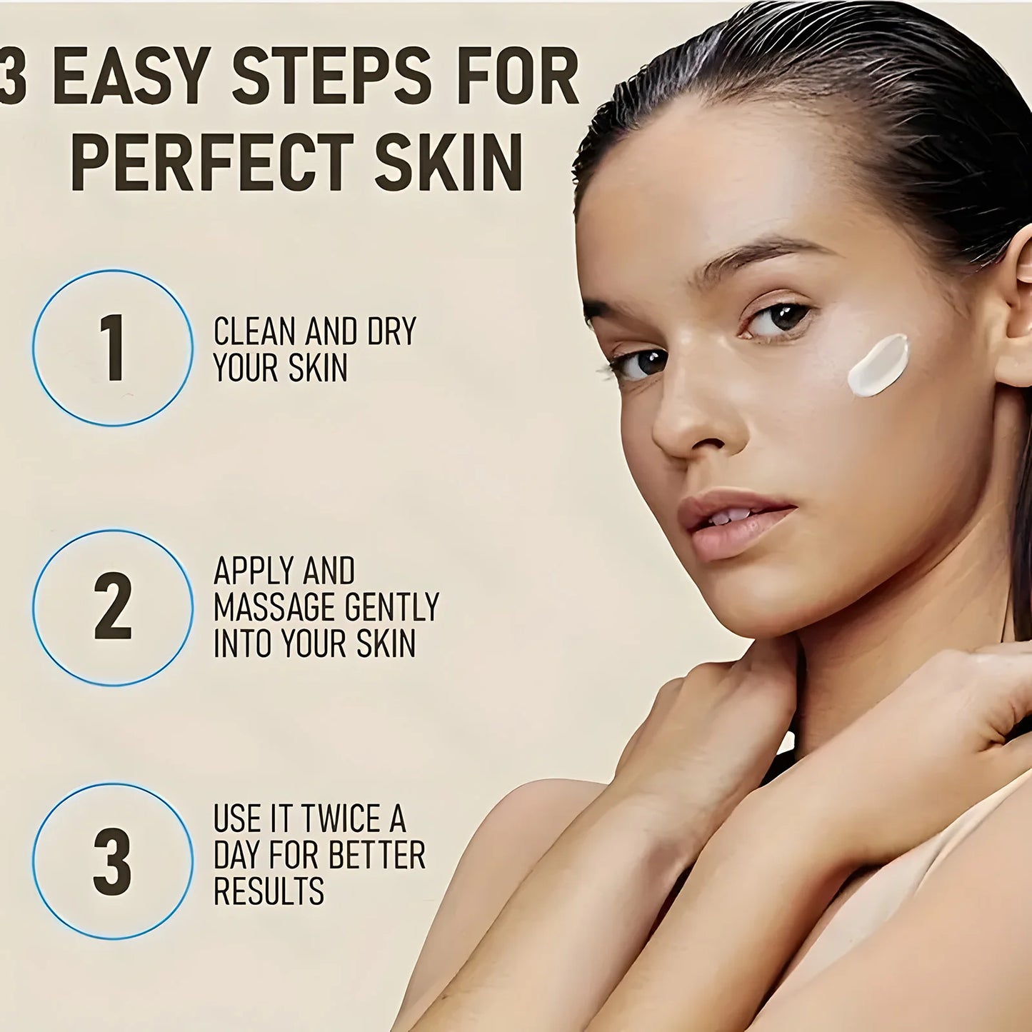 Retinol, Collagen& Hyaluronic Acid Cream - Anti-Aging Face Moisturizer for Face, Neck & Décolleté - Daily Moisturizer Face Cream