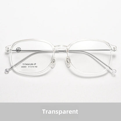 FIRADA 2025 Fashionable Comfortable Glasses Retro Ultra Light Titanium Optical Prescription Eyeglasses Frames For Women 9884-C