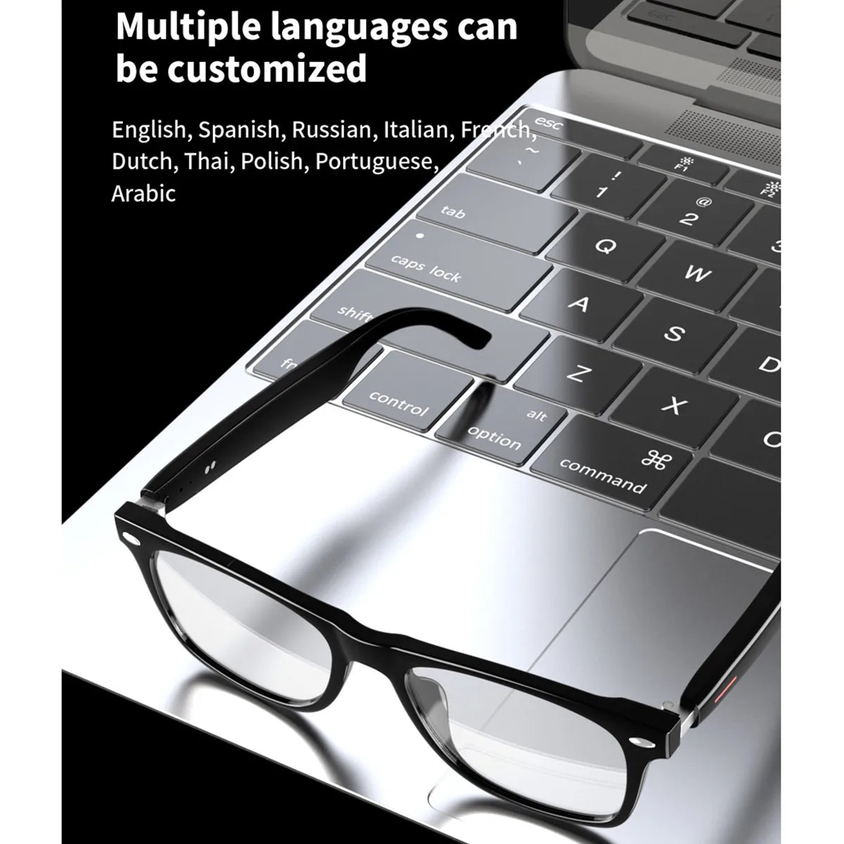 AI Smart Glasses Prescription Custom Lenses Bluetooth Call Map Navigation Voice Assistant Listen Song Translate Language Glasses