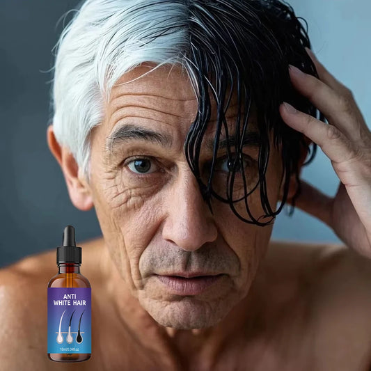 Natural Anti Gray Hair Serum | Nourishing Hair Care Remedy - Repair White & Darkening Hair