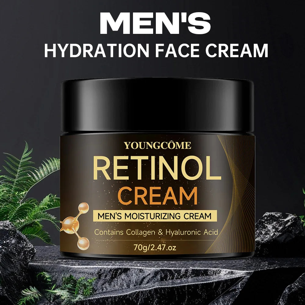 Men's Retinol Moisturizing Cream - Anti-Aging, Wrinkle-Reducing, Skin-Firming Face Cream for Men,Restores Youthful Glow 40g/70g