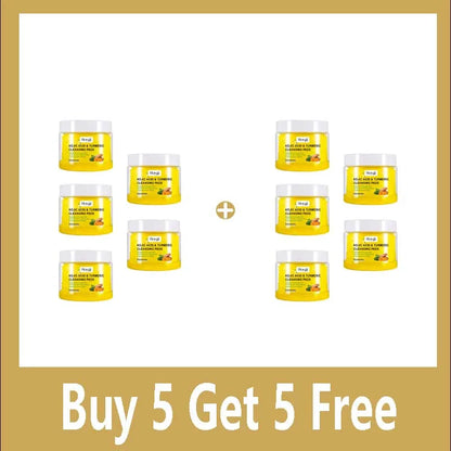 Turmeric Kojic Acid Cleansing Pads Exfoliating Pads Removing Dead Skin Shrink Pores Smooth Brightening Skin Face Cleansing