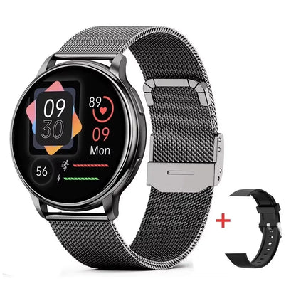 New Bluetooth Call Smart Watch Women Custom Dial Steel Watches Men Sports Fitness Tracker Waterproof Smartwatch For Android IOS