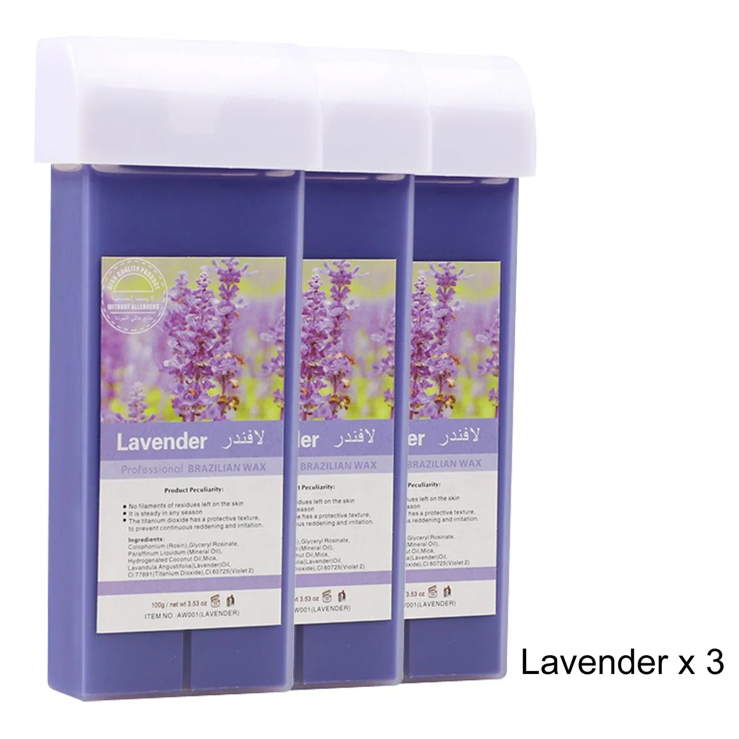 Painless Roll-On Wax Depilatory Honey & Aloe Vera Wax Cartridge for Bikini And Body Hair Removal Compatible with Wax Warmers