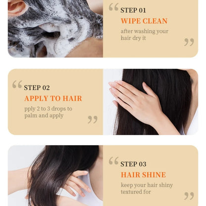 80ml Argan Oil Hair Care Essential Oil, Conditioner, Contains Argan Extract, Refreshing and Non-Greasy, Easy to Absorb, Cares for Hair, Moisturizes Dry and Frizzy Hair, Makes Hair Silky and Easy to Comb, Suitable for Dry Hair