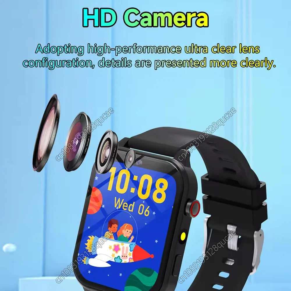 2025 New Smart Watch For Children HD Touch Screen Camera 18 Games Sleep Monitoring Alarm Clock Calculator Birthday Gift Boy Girl