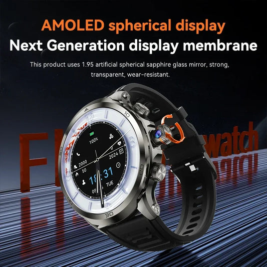 H19 Smartwatch Men 1.95-inch Amoled Large Screen 190° Rotary Camera 720*720 Resolution GPS WIFI Android 4G Smart Watch Men Adult