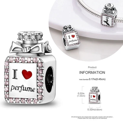 Hot Sale 925 Silver Charms Beads Perfume Animal Butterfly Pendants Fit Original Bracelet DIY Jewelry