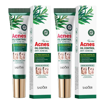 1/2/3pcs SADOER Tea Tree Acne Removing Cream Facial skincare Face Gel Creams Hydrating Moisturizing Facial Cream Skin Care