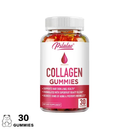 Collagen Gummies for Antioxidant Skin, Hair, Joints, Calcium Absorption, Digestion Immune System Health Supplement, Non-GMO