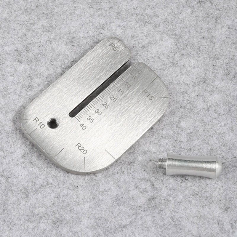 Stainless Steel Punching Ruler Cutting Distance Ruler Auxiliary Stencil Template Manual Leather Hitting Distance Ruler