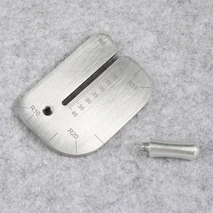 Stainless Steel Punching Ruler Cutting Distance Ruler Auxiliary Stencil Template Manual Leather Hitting Distance Ruler