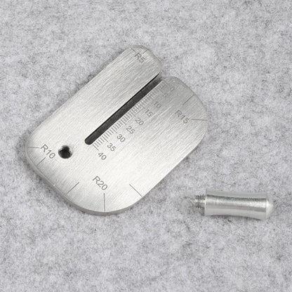 Stainless Steel Punching Ruler Cutting Distance Ruler Auxiliary Stencil Template Manual Leather Hitting Distance Ruler