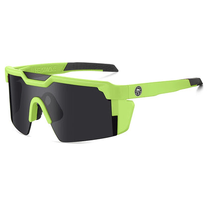 NEW High quality luxury Heat Wave brand sunglasses square Conjoined lens cycling Women men sun glasses UV400