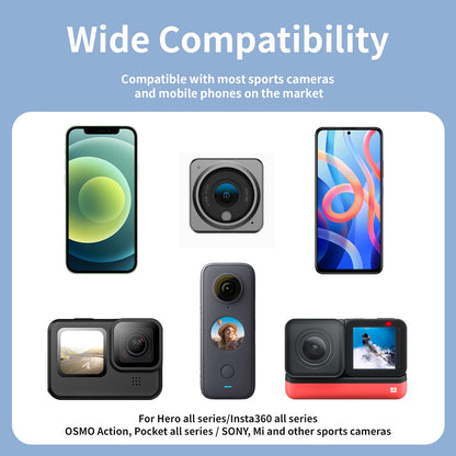 TELESIN Neck Hold Mount for GoPro Hero 13 12 11 10 9 8 7 6 5 Insta360 DJI Osmo Action Smartphone Magnetic GoPro Accessories