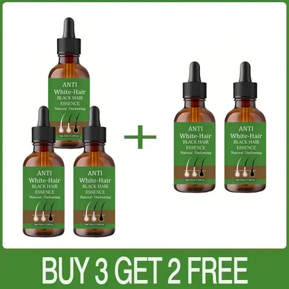 Natural Anti Gray Hair Serum | Nourishing Hair Care Remedy - Repair White & Darkening Hair