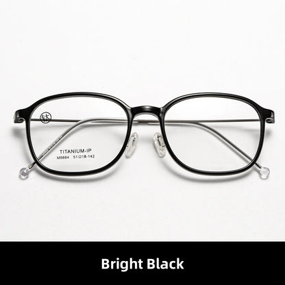 FIRADA 2025 Fashionable Comfortable Glasses Retro Ultra Light Titanium Optical Prescription Eyeglasses Frames For Women 9884-C