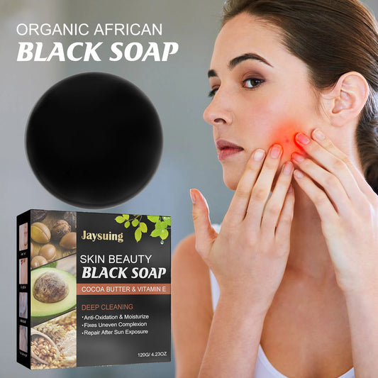 Facial Cleansing Bar for Gentle Exfoliating Soap with Avocado Macadamia Oil Smooth Care Moisturizing Face and Body Soap 120g