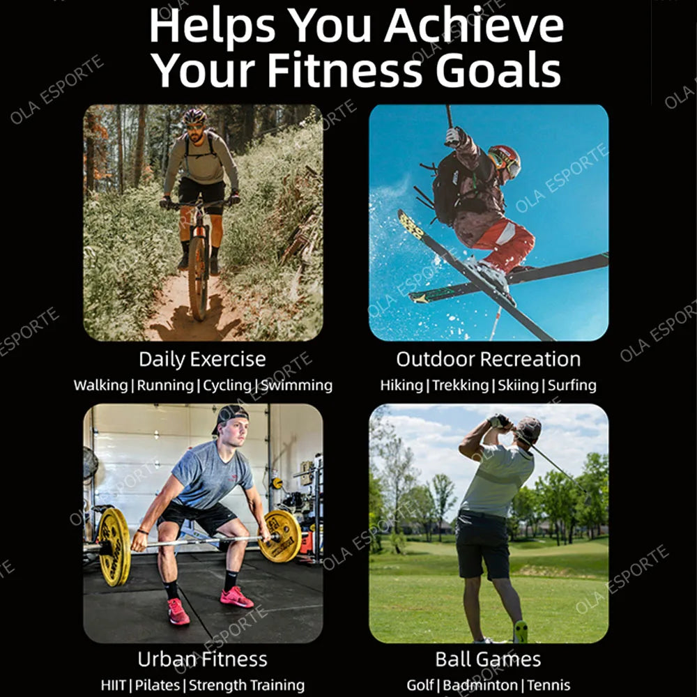 2 in 1 Smart Watch GPS Tracker Compass Built in Headphones Bluetooth Call Smartwatch Health Monitor Fitness Men Sports Watches