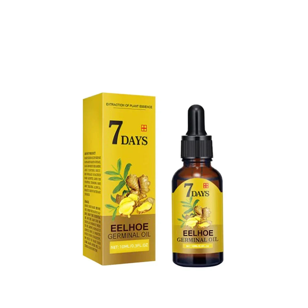 7 Day Fast Hair Growth Serum Ginger Growing Hair Treatment Anti Hair Loss Men Women Scalp Repair Damaged Root Care Essential Oil
