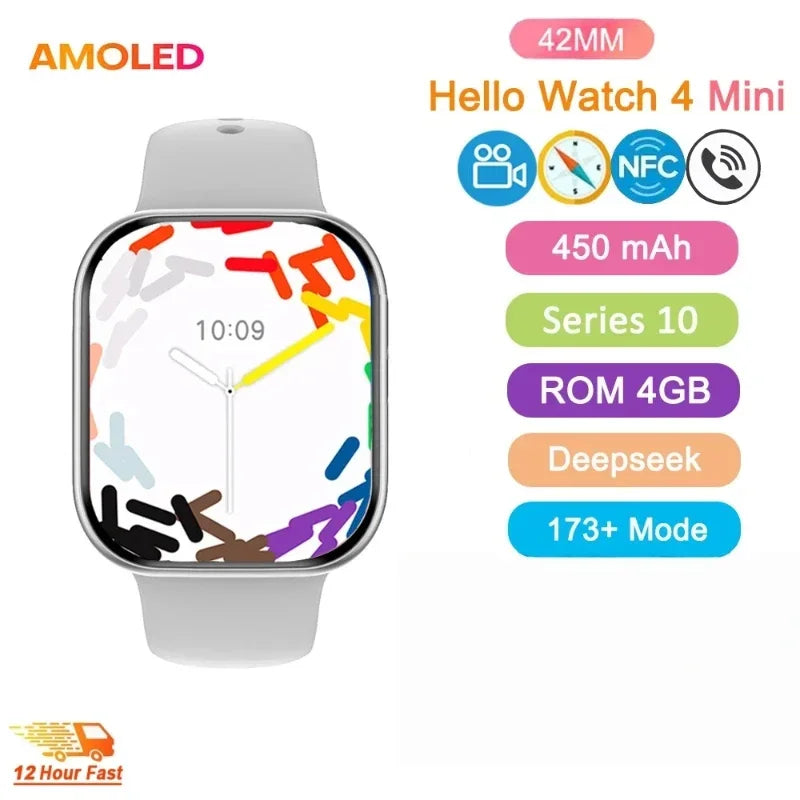 HK10 Pro Max AMOLED Screen Smart Watch NFC Bluetooth Connection 46mm Local Music Recording Adult Smart Watch Sersies