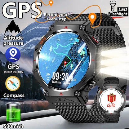 New GPS Smartwatch 1.39'' AMOLED Display 100 Sports Modes Voice Calling Smart Watch Men Women Military Grade Toughness Watches