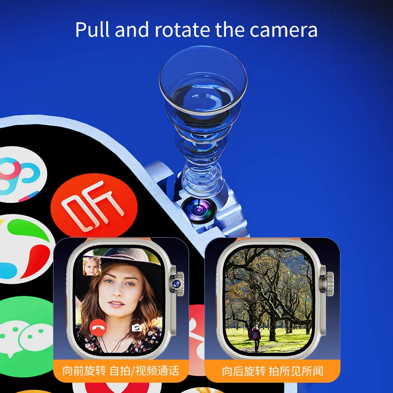 S10 ultra 3 max SmartWatch 4G/5G Android OS GPS 2.2inch AMOLED Smart Watch Play Store Download TOUCH ID SIM Card WIFI Men Women