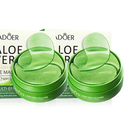 60pcs/box SADOER Red Pomegranate Aloe Vera Eye Mask Anti Dark Circles Removal Eyes Bags Moisturizing Eye Patches Eyes Skin Care