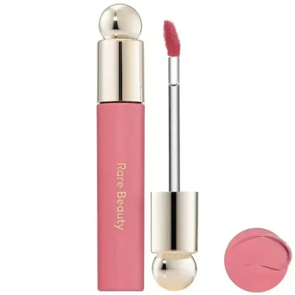 New Fashion ROSE BEAUTY Setting Powder With Mirror Liquid Blush Moisturizing Dual-use Waterproof Lip Glaze Rouge Smooth Makeup