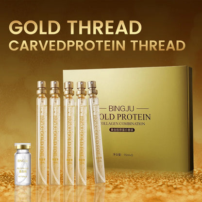 Protein Thread Lifting Set Fade Fine Lines Wrinkle Firming Smoothing Collagen Thread Anti-Aging Serum Skin Care