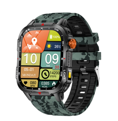 2025 New Smart Watch Voice Assistant 2.01"HD Screen Bluetooth Call Waterproof 1100mAh Big Battery Compass Outdoor Sport Watches