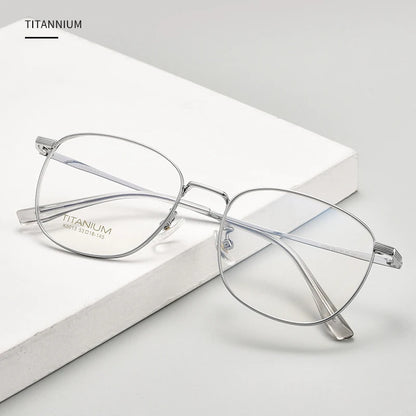 Pure Titanium Glasses Frames Women Ultralight Fashion Square Optical Eyewear Spectacles Frame K5013