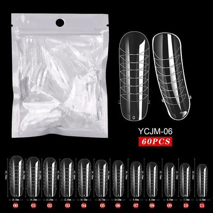 Clear Nail Extension Forms Top Molds For Nails Quick Building Mold Dual Forms Full Cover Nail Tips Manicure Art Accessories