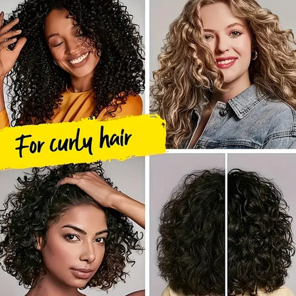 Black Perm, Latin Curls, Braids, Curly Hair Styling Cream, Natural Fluffy and Long-Lasting Style for Hair, Moisturizing and Moisturizing, Suitable for Wavy and Curly Hair, Protecting Hair