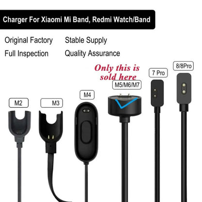 For Xiaomi Mi Smart Band 5 6 7 Magnetic Charging Cable Dock Portable USB Charger Wire Watch Accessories