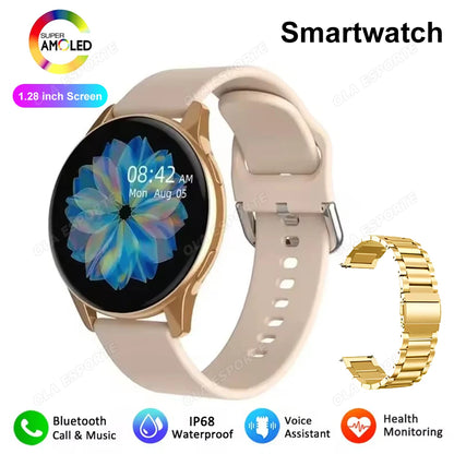 Men Women Sports Smart Watch 1.28" Screen Voice Call Smartwatch Heart Rate Sleep Monitoring Smart Notifications Message Preview
