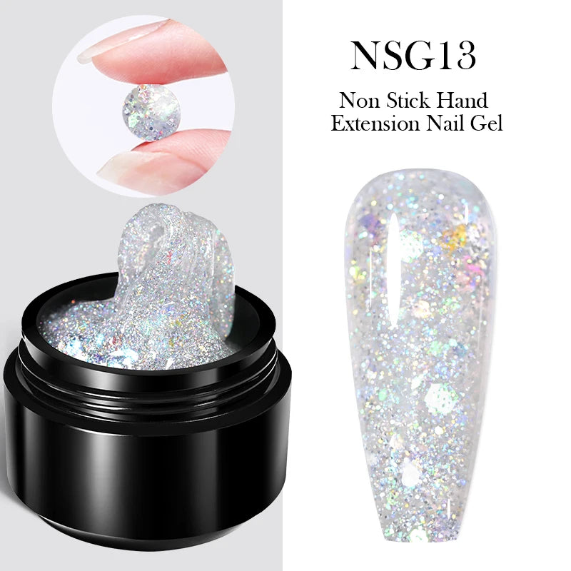 Born Pretty 15ml Aurora 3D Shaping Non Stick Hand Nail Extension Gel Soak Off UV LED For Nail Building Manicure Construction Gel
