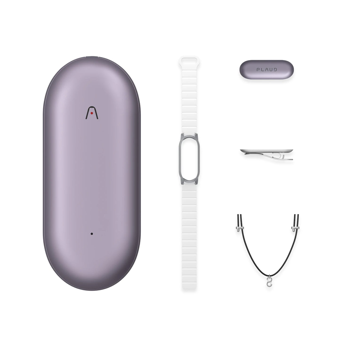 PLAUD NotePin Wearable AI Voice Recorder, AI Notetaker, Smart Transcription & Summarization, with Wristband & Lanyard