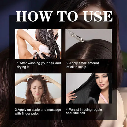 YUITIKUE100% unrefined Batana oil makes hair thicker and healthier, hair mask, hair care, nourishing silky hair texture.