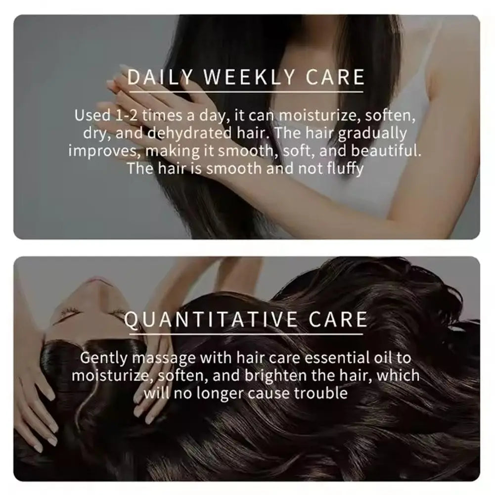 30pcs Rose Fragrance Hair Essential Oil  smooth Shiny Hair Treatment prevent tangling Nourishing Prevent Hair Breakage