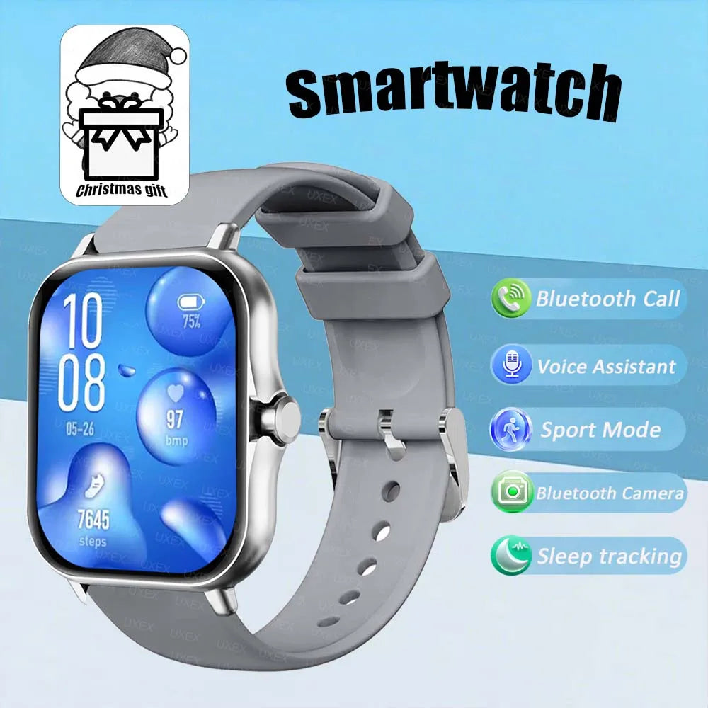 Classic Smartwatch Men 1.83HD Full Screen Bluetooth Call Health Tracker Sport Modes Multifunction Christmas Gift Watches Fashion