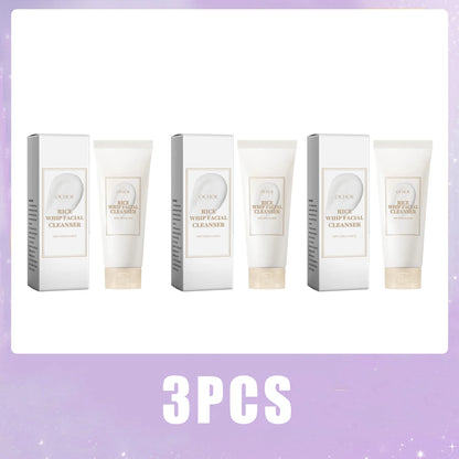 Rice Raw Pulp Facial Cleanser Face Wash Foam Pore Cleansing Moisturizing Exfoliation Brighten Skin Rejuvenation Makeup Remover